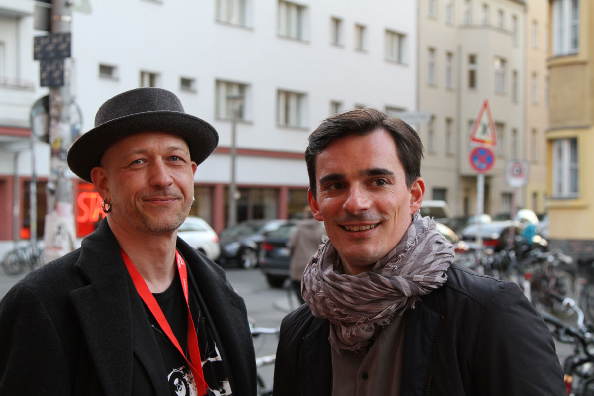 Hannes Wegener und ich vor der Premiere
