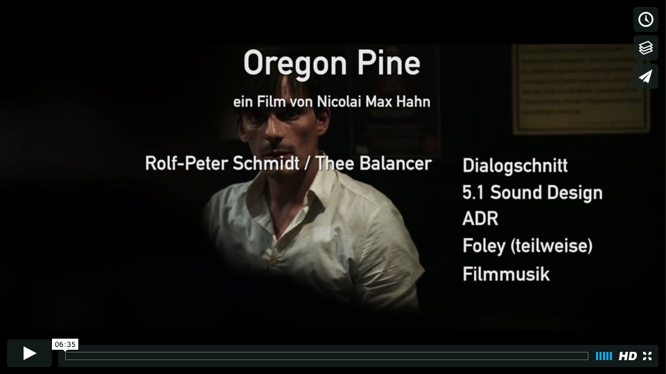 Sound Design fürden Film “Oregon Pine” von Rolf-Peter Schmidt, Showreel